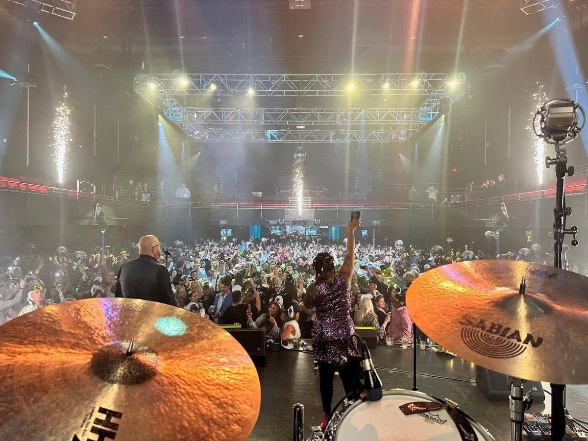 After Party playing to a capacity crowd from the main stage